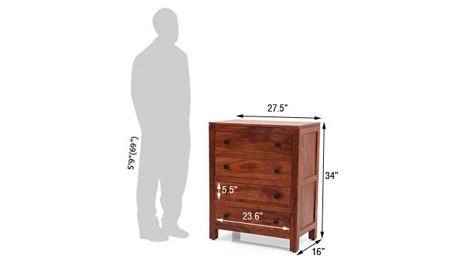 Teeker Chest of Drawers(Mahogany)